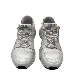 Propet Stability Walker W2034 Womens White Leather Walking Shoes Size 8 M B